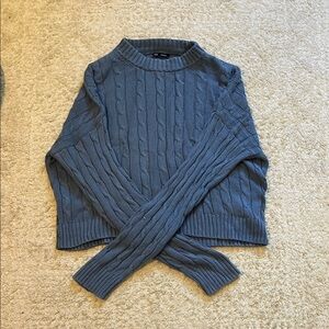 GAP Cable Knit Gray Sweater